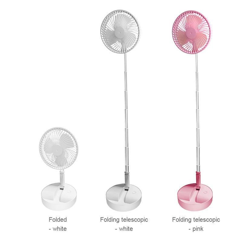 Telescopico Pieghevole USB Ricarica Ventilatore