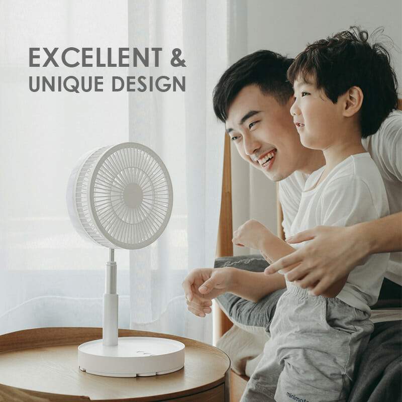 Telescopico Pieghevole USB Ricarica Ventilatore
