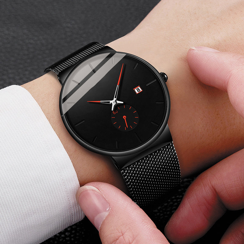 Orologio da uomo minimalista impermeabile al quarzo