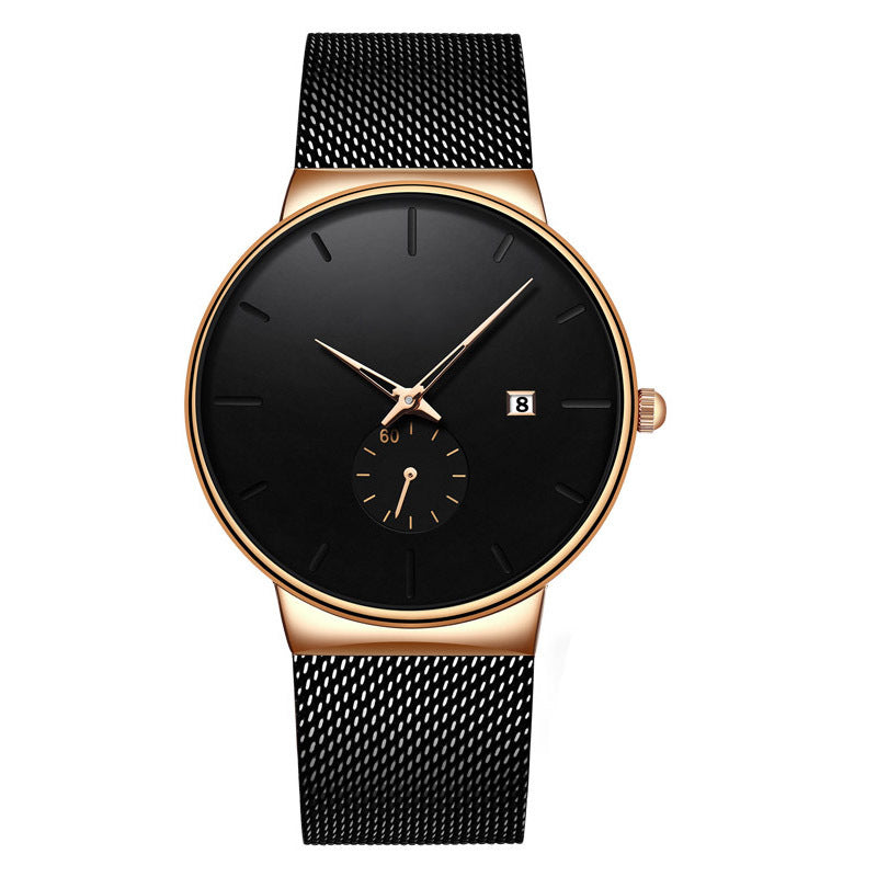 Orologio da uomo minimalista impermeabile al quarzo