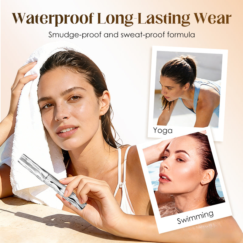 Mascara Waterproof con Scovolino a Spirale per una Curvatura a Lunga Durata