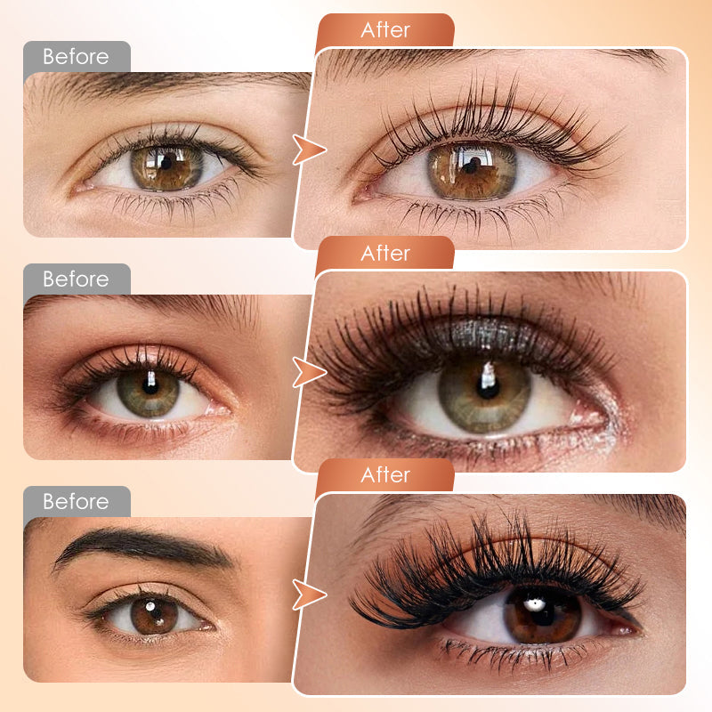 Mascara Waterproof con Scovolino a Spirale per una Curvatura a Lunga Durata