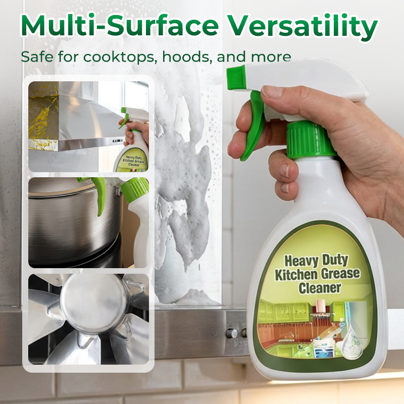 Sgrassatore Spray Schiuma Attiva per Cucina - Rimuove Grasso Bruciato e Incrostato