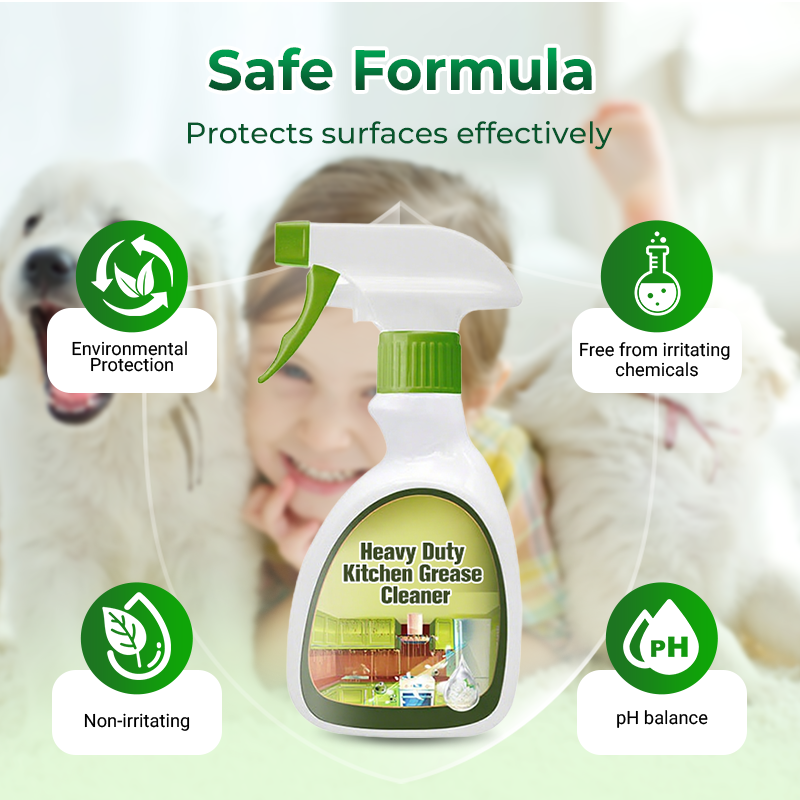 Sgrassatore Spray Schiuma Attiva per Cucina - Rimuove Grasso Bruciato e Incrostato