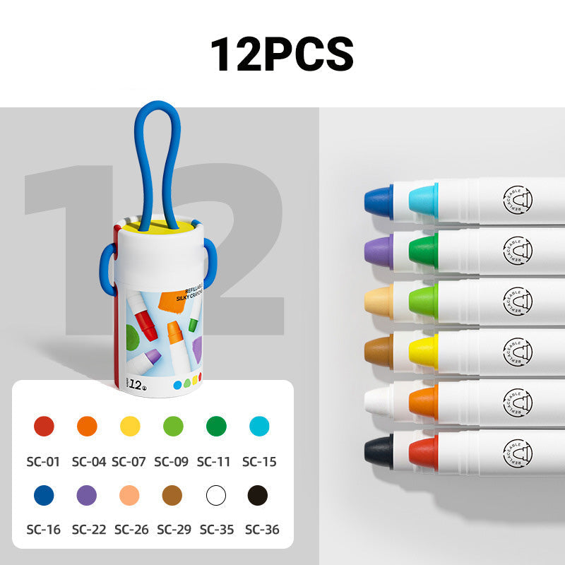 Washable Quick Drying Non-Toxic Oil Pastels Set