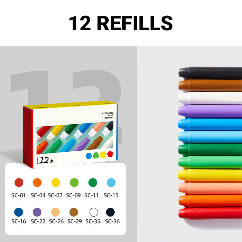 Washable Quick Drying Non-Toxic Oil Pastels Set
