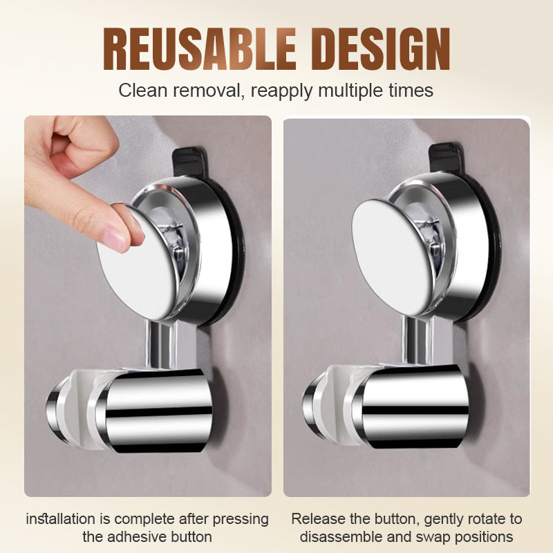 No-Drill Suction Shower Head Holder