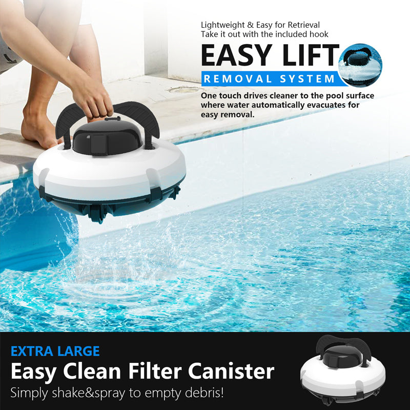 Robot Pulitore per Piscina Senza Fili