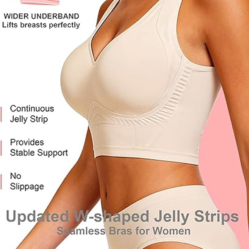 Reggiseno senza cuciture a copertura totale con supporto