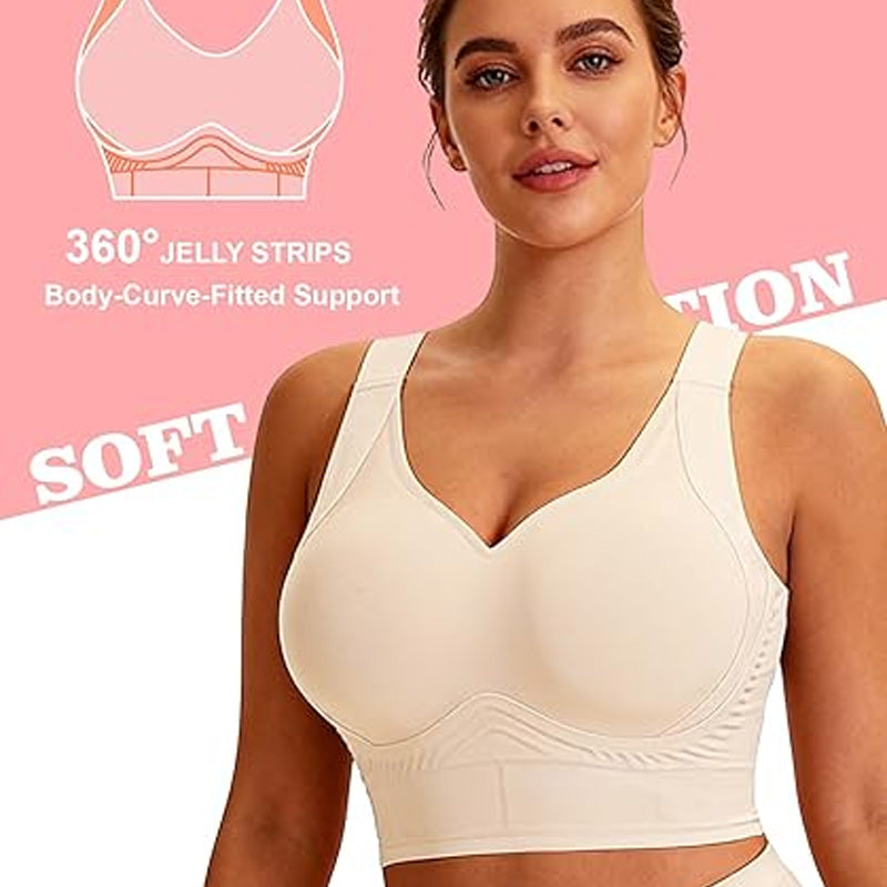 Reggiseno senza cuciture a copertura totale con supporto