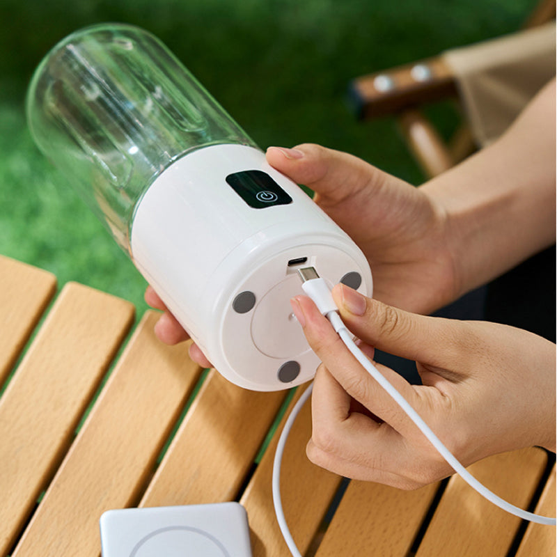 Frullatore Portatile Senza Fili con 12 Lame - Ricaricabile USB per Smoothie