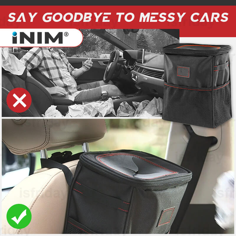 Contenitore Multiuso per Auto con Funzione Porta Rifiuti
