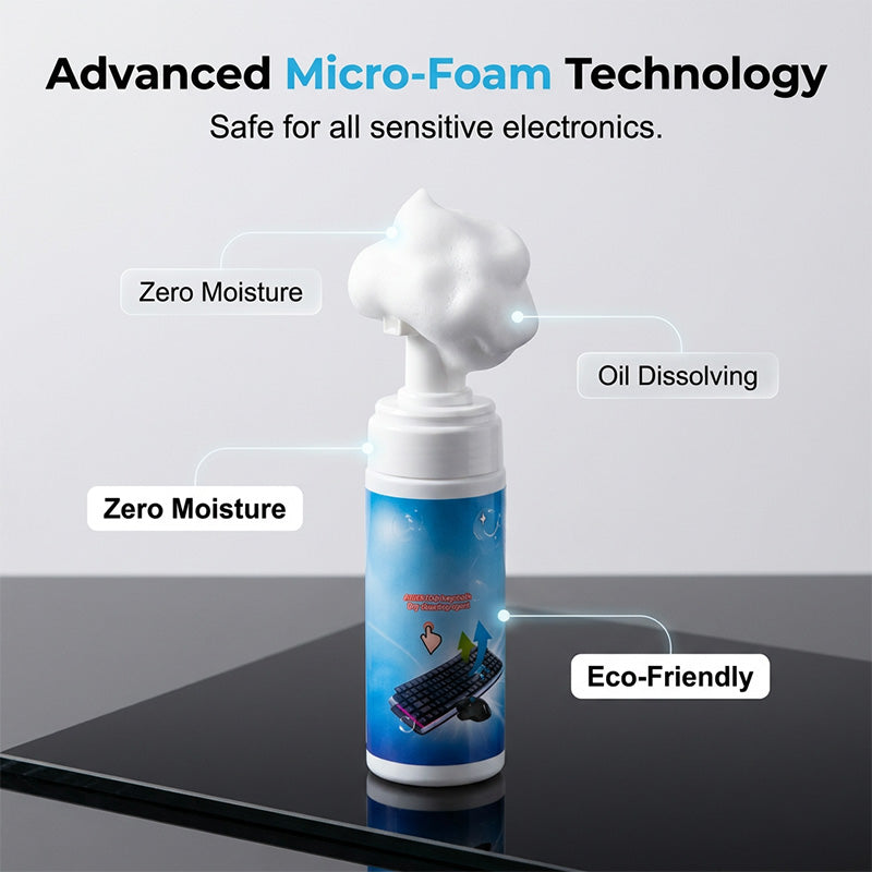 Schiuma detergente per tastiera e mouse