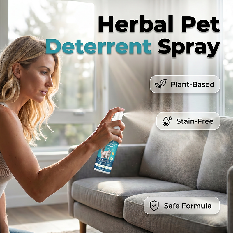 Spray Repellente alle Erbe per Gatti e Gattini