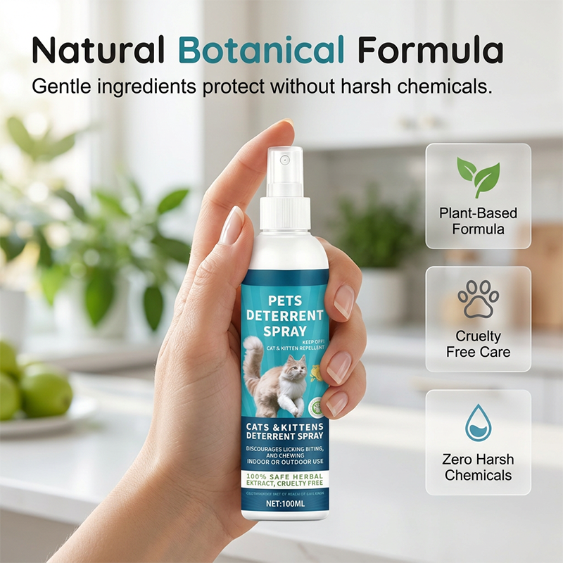 Spray Repellente alle Erbe per Gatti e Gattini