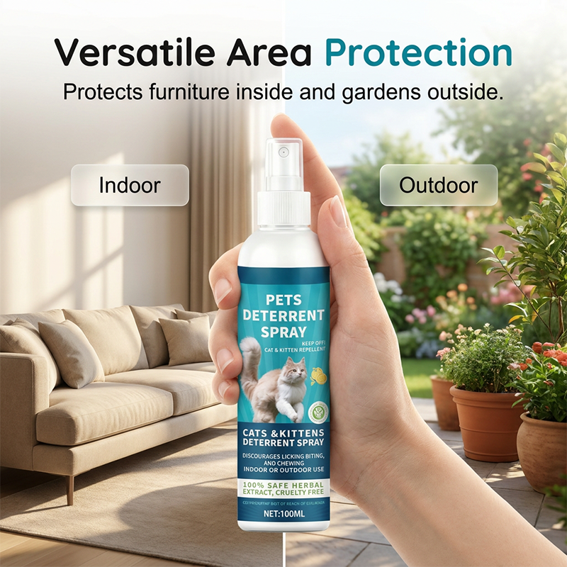 Spray Repellente alle Erbe per Gatti e Gattini