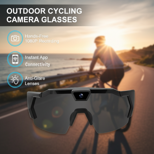 Set di occhiali con videocamera per ciclismo e outdoor