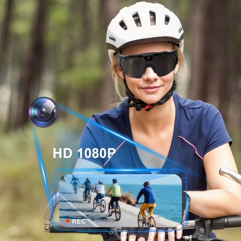 Set di occhiali con videocamera per ciclismo e outdoor