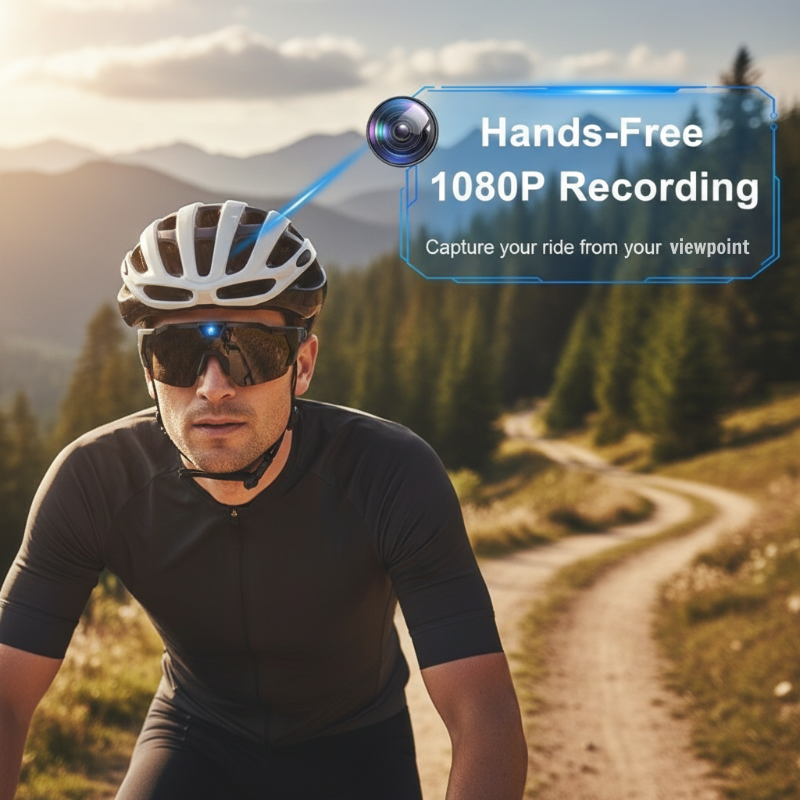 Set di occhiali con videocamera per ciclismo e outdoor