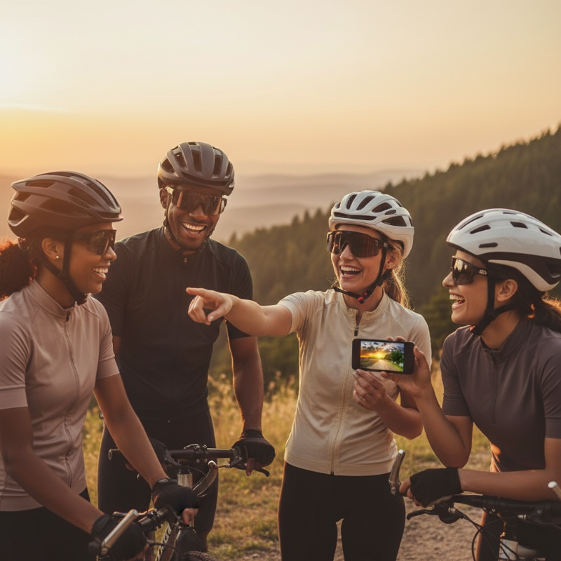 Set di occhiali con videocamera per ciclismo e outdoor