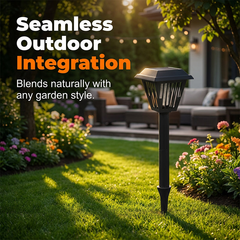 💡🦋 Sconto del 50% per un periodo limitato! 🔥Lampada antizanzare solare decorativa – Luce LED bianca calda, non necessita di cablaggi o batterie – Allontana le zanzare e crea un'atmosfera piacevole sul tuo patio 🌙🏵️