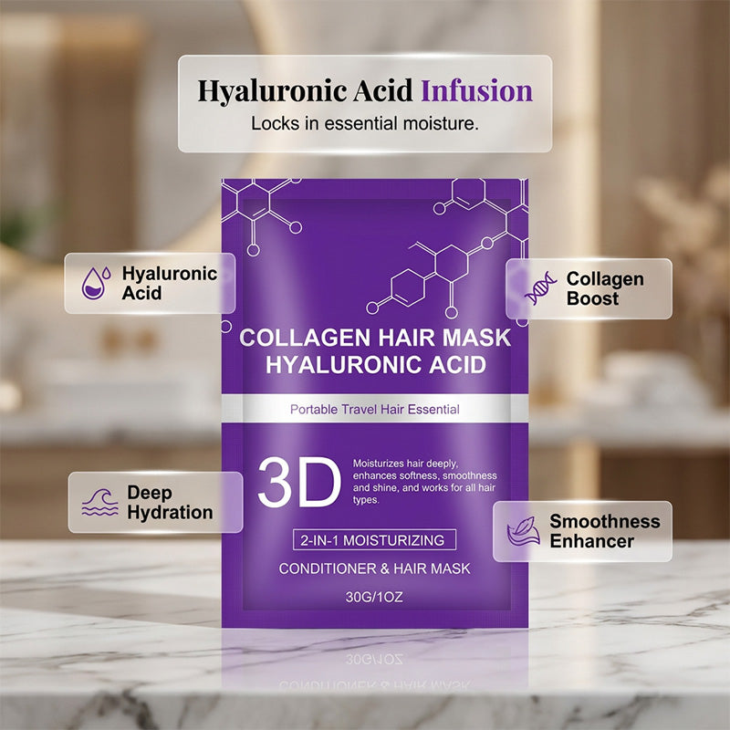 💎✨ Maschera per Capelli all’Acido Ialuronico – Riparazione Profonda e Idratazione Intensa