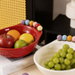 Ciotola Porta Snack a Forma di Piede con Forchettine da Frutta Integrate