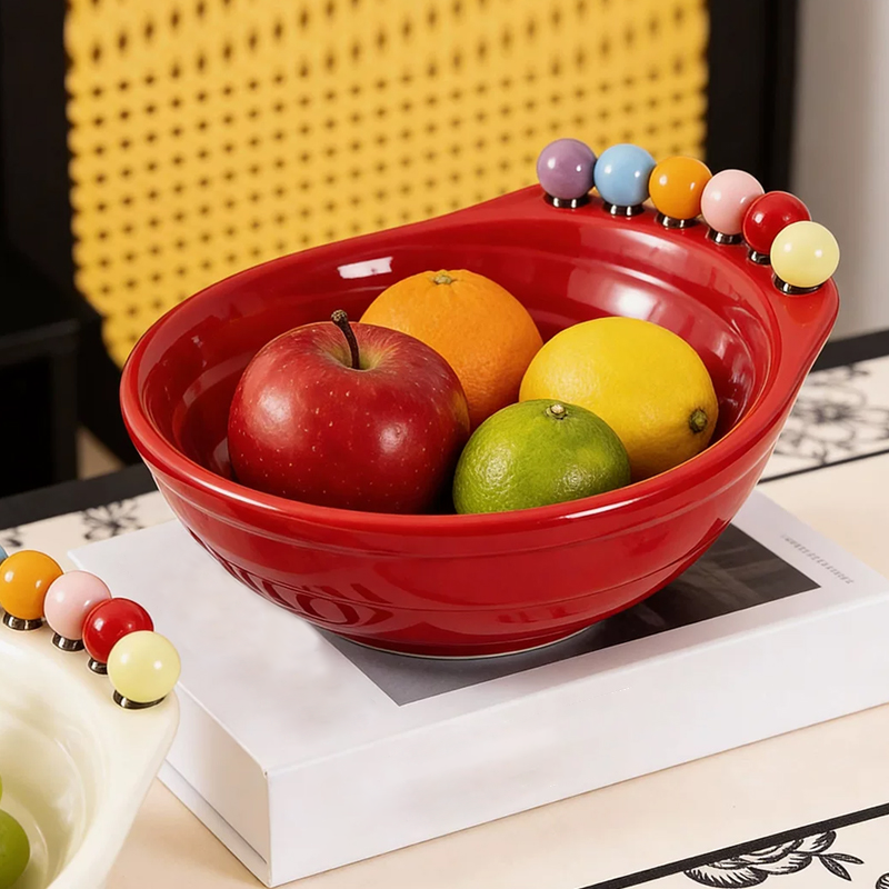 Ciotola Porta Snack a Forma di Piede con Forchettine da Frutta Integrate