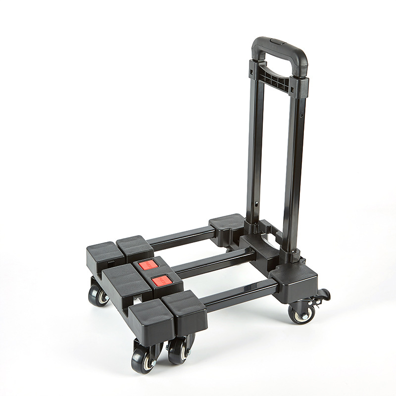 Carrello Portapacchi Pieghevole a 6 Ruote per Carichi Pesanti