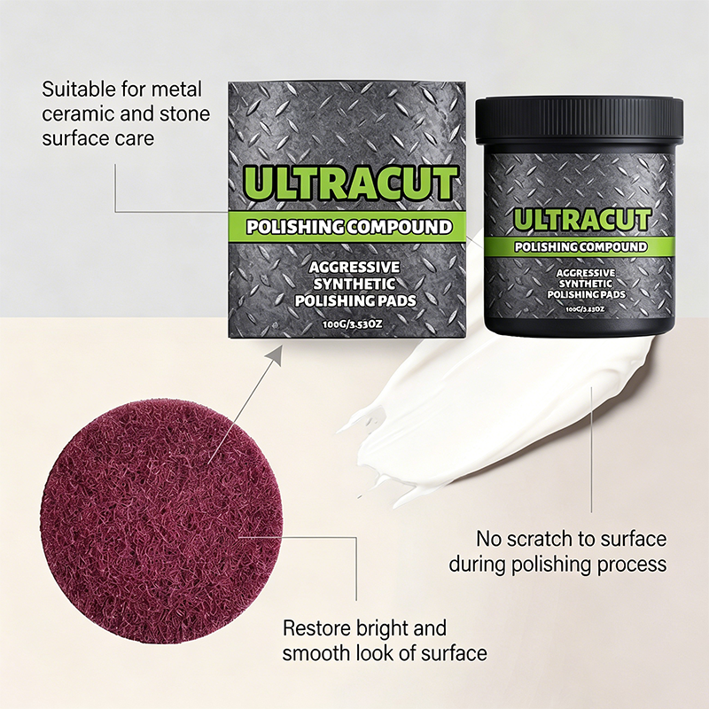 🛠️50% DI SCONTO✨ Lucidante per diverse superfici | Universale per metalli e pietre · Rimuove graffi e ossidazione, ridona lucentezza · Facile da usare per il fai da te