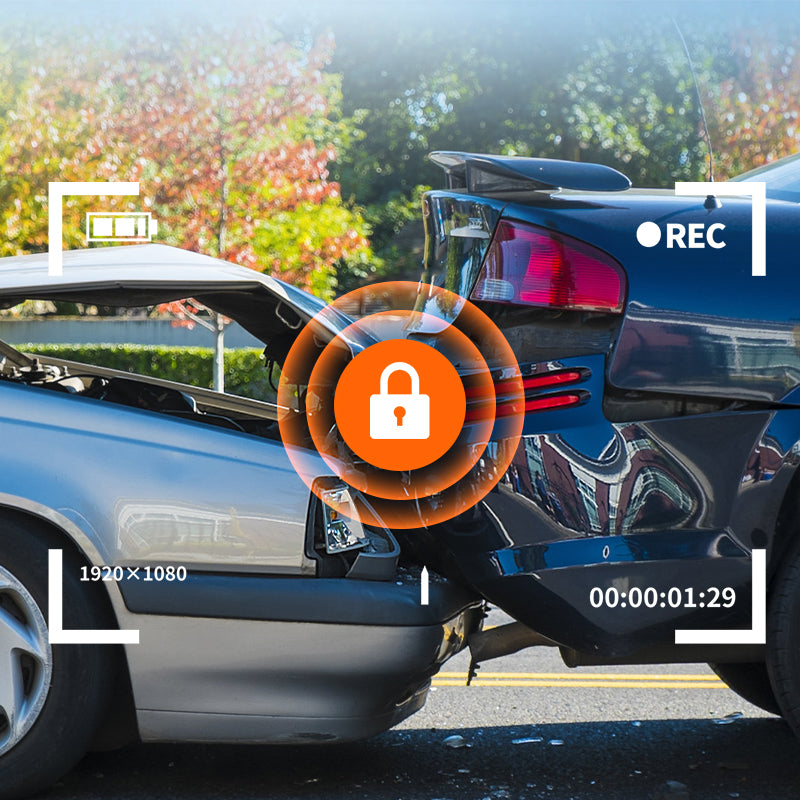 Dash Cam HD a 4 Obiettivi con Visione Notturna