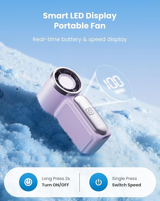 💨Ventilatore portatile, resistente, maneggevole e ad alta velocità❄️