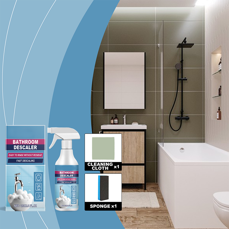 🛁✨ Eén spray, hele badkamer schoon! Alles-in-één reinigingsset voor hardnekkig badkamervuil – spray, wacht, spoel weg!
