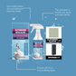 🛁✨ Eén spray, hele badkamer schoon! Alles-in-één reinigingsset voor hardnekkig badkamervuil – spray, wacht, spoel weg!