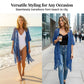 🥳2026 SCONTO HOT SALE🥳💞50K+ VENDUTI!⚡☀️ 50% SCONTO! Cardigan Estivo Trasparente – Tessuto leggero, comodo da indossare. Protezione efficace dai raggi UV – rimani fresca e protetta al sole! 🛡️✨