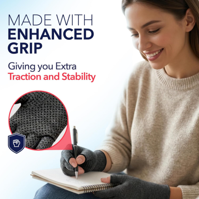 Guanti a Compressione per Artrite con Grip Antiscivolo