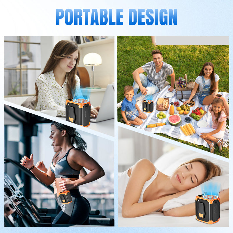 Ventilatore portatile multifunzionale per esterni