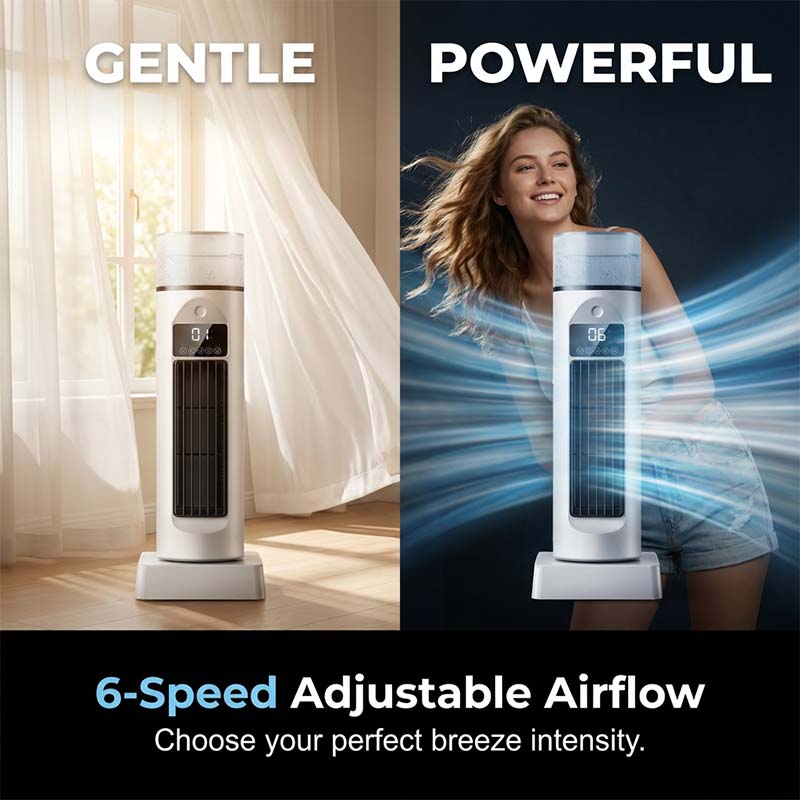 Ventilatore a Torre con Nebulizzatore a 6 Velocità