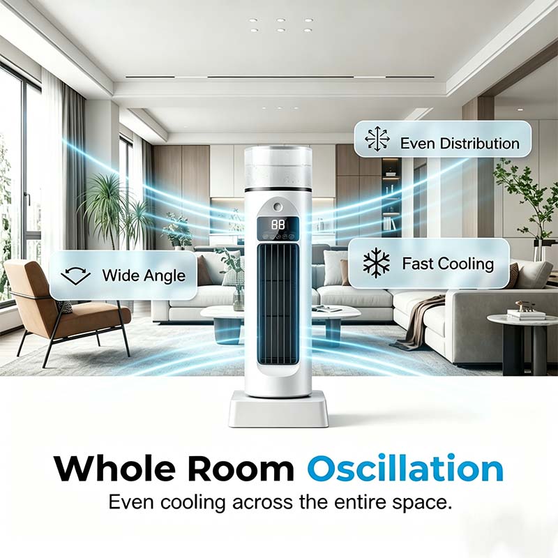 Ventilatore a Torre con Nebulizzatore a 6 Velocità