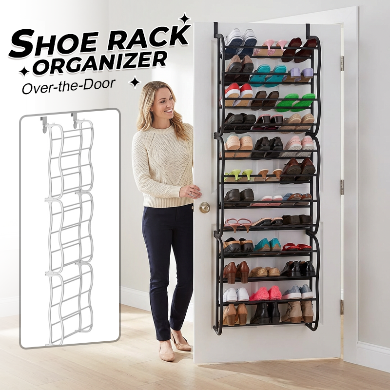 👟 Portascarpe da Porta – 24 tasche & installazione senza attrezzi – Adatto a porte standard, fino a 24 paia – perfetto per ingresso o armadio 🚪✨