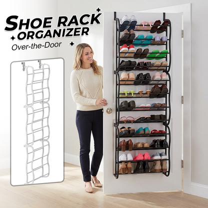 📢📢50% DI SCONTO!! ⏰ Scarpiera da appendere alla porta – 24 tasche e installazione senza attrezzi – Adatta a porte standard, può contenere fino a 24 paia di scarpe – perfetta per l'ingresso o l'armadio 🚪✨