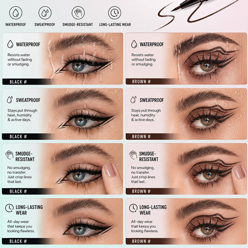 Eyeliner liquido waterproof a penna