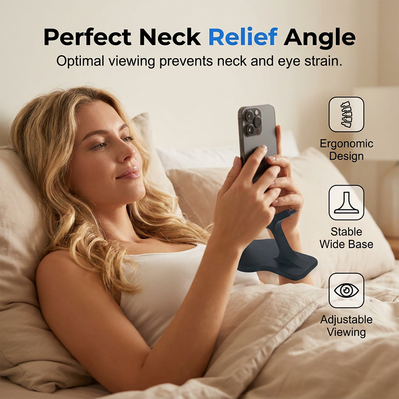 Supporto per telefono da letto per posizione laterale