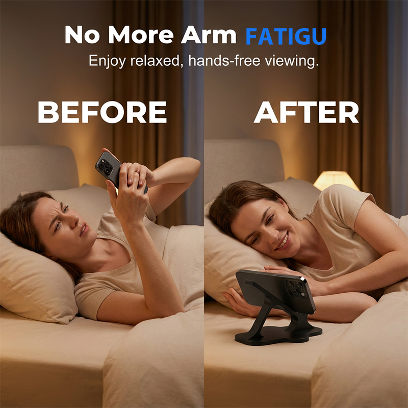 Supporto per telefono da letto per posizione laterale