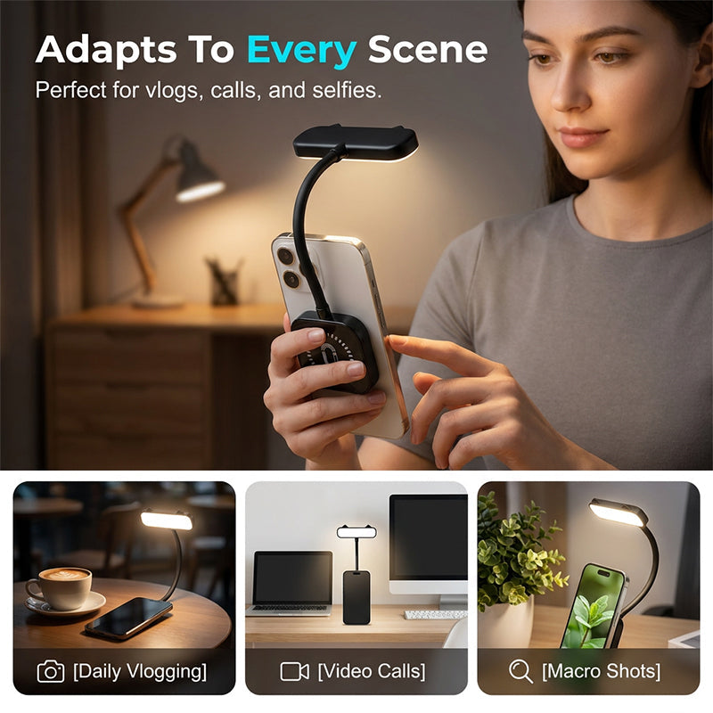 Magnetic Gooseneck Fill Light for Phones