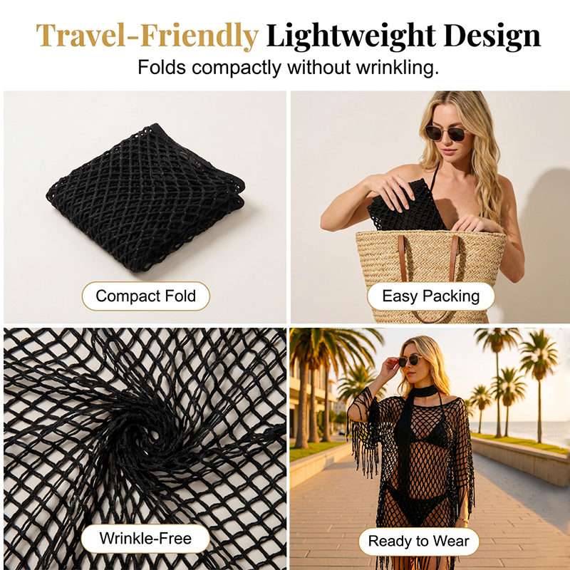 Copricostume Estivo all'Uncinetto Metallizzato – Leggero, Fluido e Elegante Senza Sforzo outfit estivo