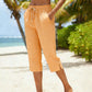 Pantaloni capri estivi da donna a quadri