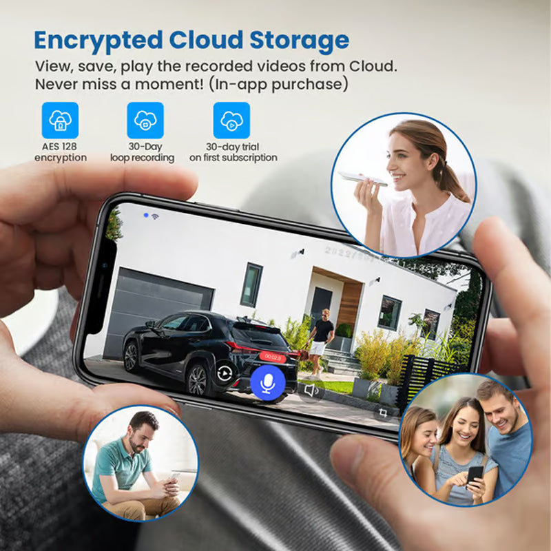 Telecamera di sicurezza domestica WiFi wireless da esterno 1080P