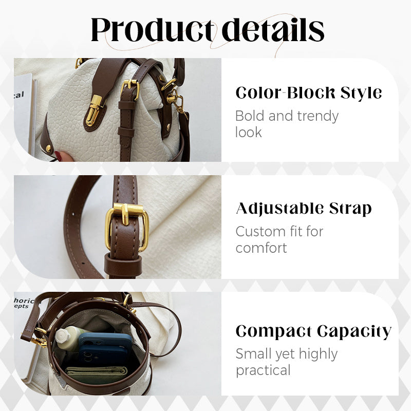 Borsa Elegante a Blocchi di Colore