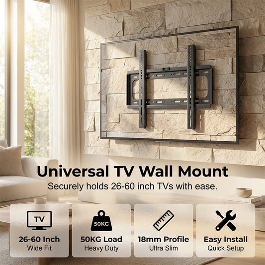 🥳SUPER OFFERTA 2026💞OLTRE 50.000 VENDUTI!📺🔧Sconto 50% per poco tempo! Supporto TV universale da parete per schermi 14-60”, VESA fino a 600x400. Inclinazione 15°